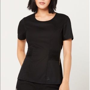 Jaanuu Jolie Collection Pintuck Top - Black